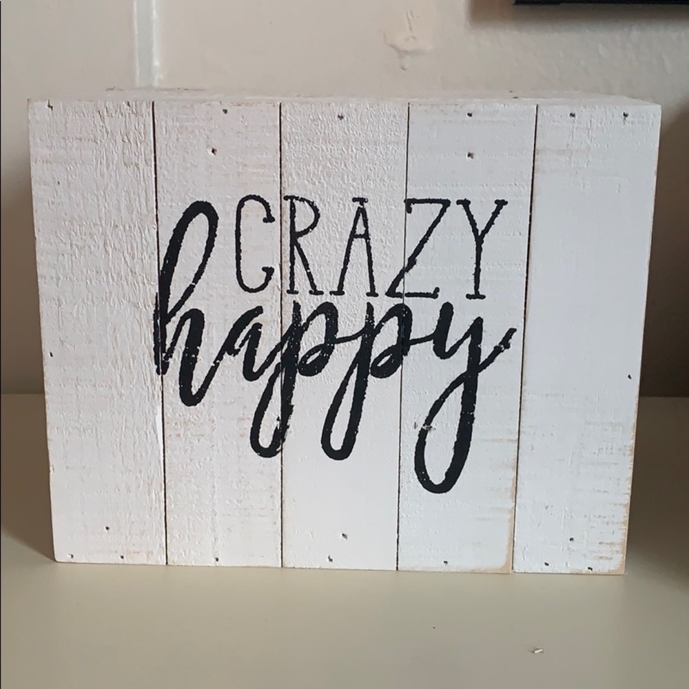Standing or hanging wooden sign